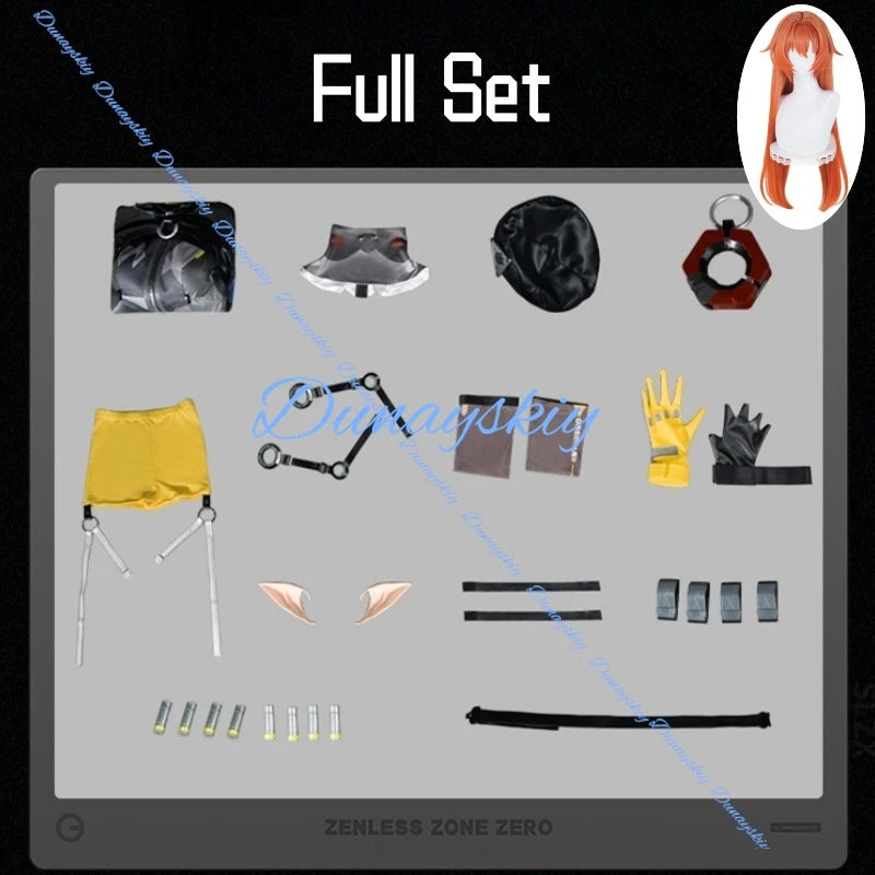 Game Zenless Zone Zero Orphie Cosplay Costume Uniform Halloween Carnival Party Christmas Play Role Clothes Clothing