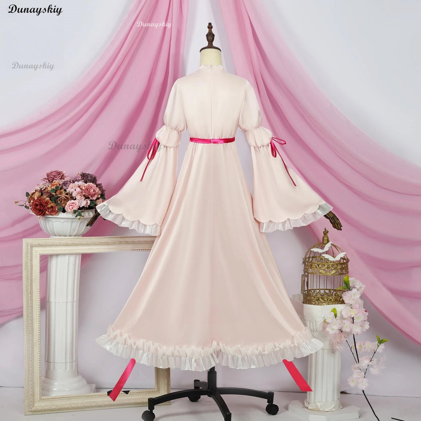 Cosersea Shugo Chara Hinamori Amu Amulet Angel Cosplay Costume Women Pink Dress Halloween Suit Outfit Fullset Suit With Bow