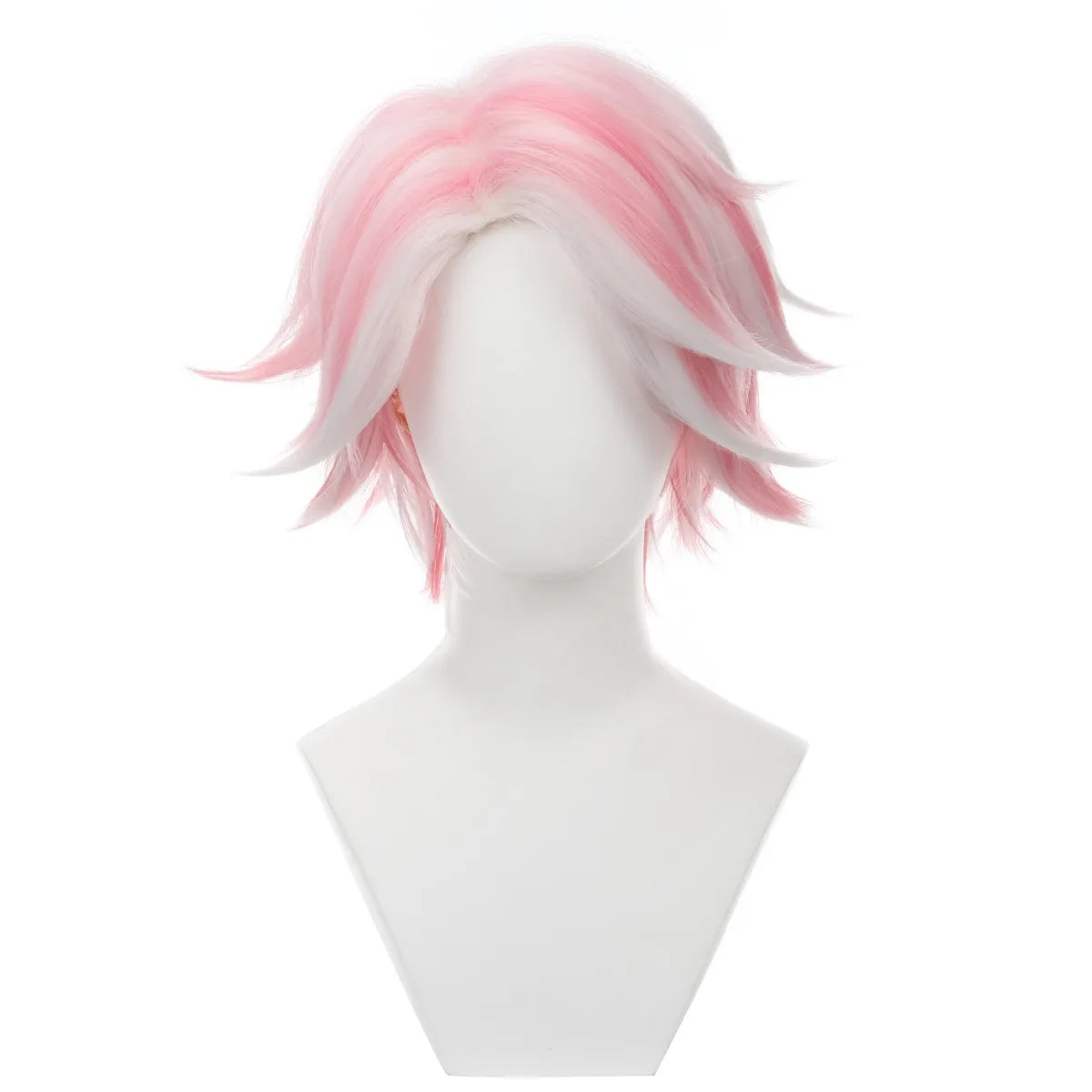 Angel Dust Cosplay Pink White Costume Wig Hazbin Rolelpaly Hotel Leather Tight Fitting Jumpsuit Outfiits Women Halloween Party