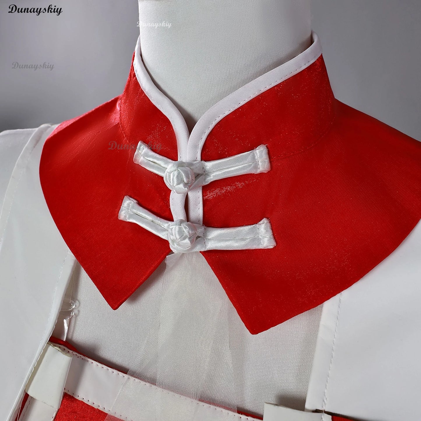 Yuezheng Ling V3 Cosplay Costume Wig For Halloween Christmas Festival Girl Singer Yuezheng Ling Role Play Red Dress