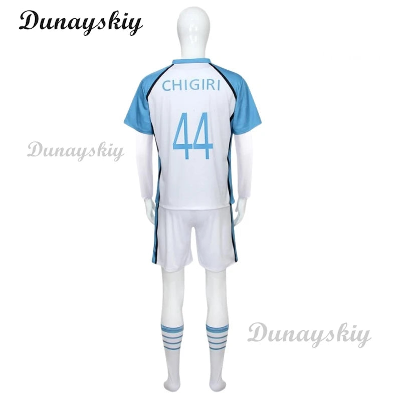 Japan Anime Blue Itoshi Sae Cosplay Costumes Shidou Ryuusei Sports Jersey Oliver Aiku Soccer Lock Jersey Football White Suit