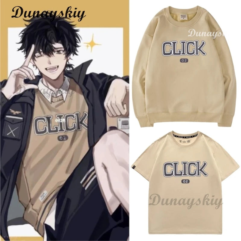 Link Click Cheng Xiaoshi Lu Guang Anime Cosplay T-Shirt/Hoodie Costume Summer/Autumn Halloween Graduation Roleplay