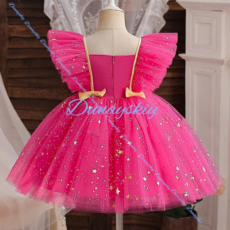 Princess Cosplay Dress Costume Party Kid Evening Party Christmas Clothes New Year Dress Outfits Birthday Girl Clothes