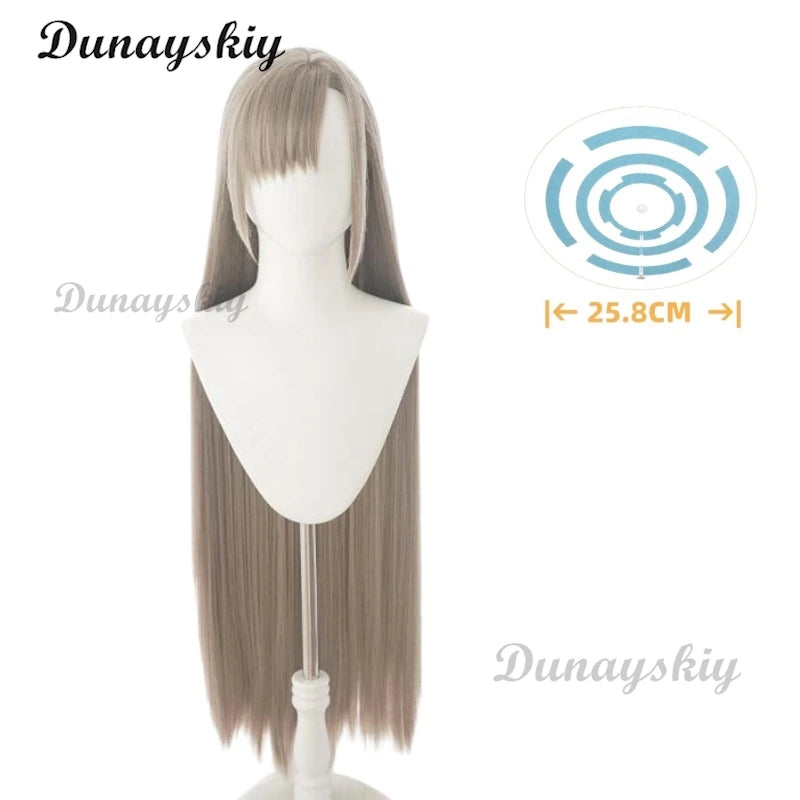 Game Blue Archive Cosplay Halo Ichinose Asuna Cosplay Wig 100cm Long Straight Synthetic Hair Halloween Party Customized