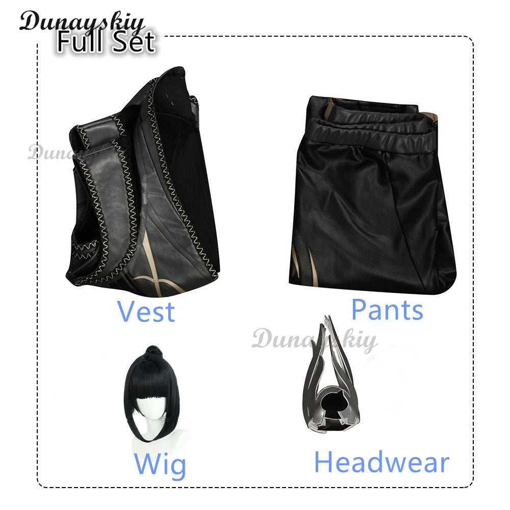 Baldurs Cos Gate 3 Cosplay Shadowheart Costume Fantasia Disguise Adult Women Leather Pants Outfit Female Halloween Carnival Suit