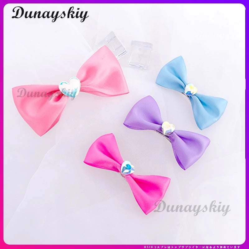 Game NEEDY GIRL OVERDOSE KAngel Cosplay Rhinestone Bowknot Hair Clips Lolita Girls Colorful Headwear Gift Customized
