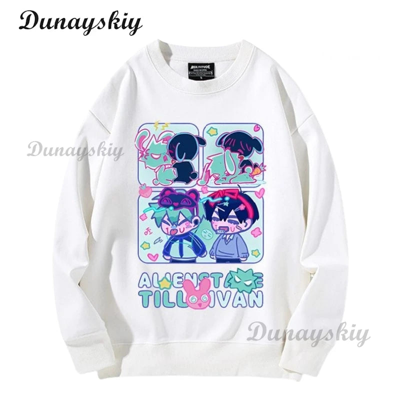 Alien Stage Ivan Cosplay Costume Round 6 Ivan Wig Long Black Windbreaker Pant Uniform Suit Party Carnival Outfit Halloween Party