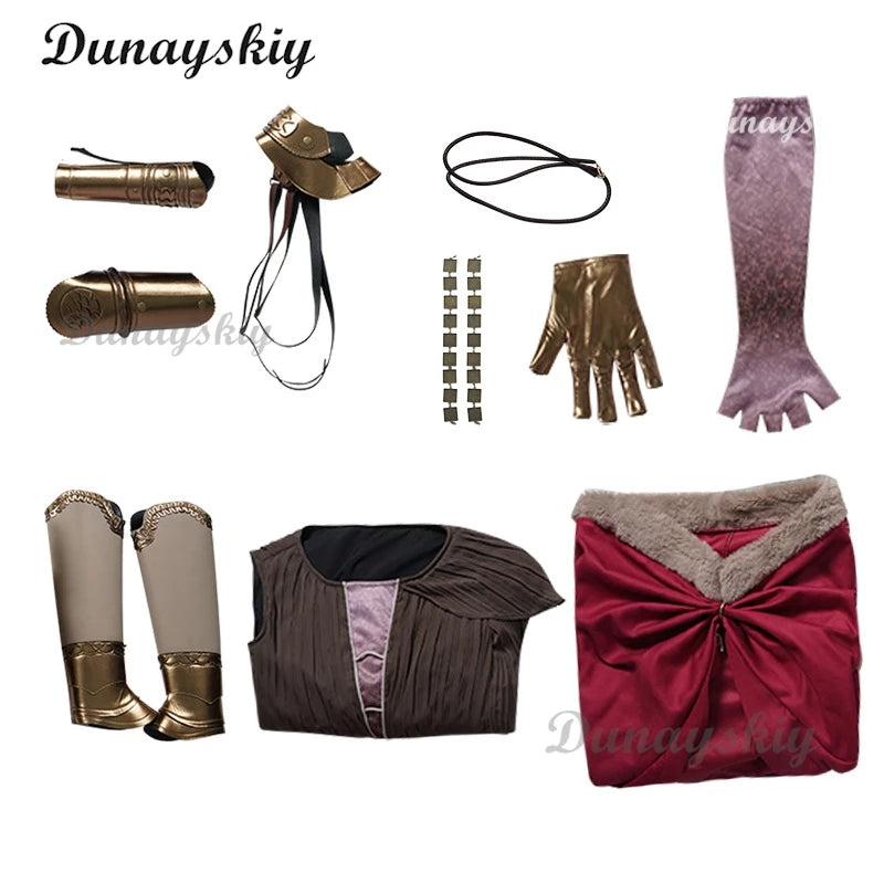 Game Elden Cos Ring Woman Malenia Cosplay Costume Malenia Dress Cloak Outfit Full Set Individual Items Womem Halloween Roleplay