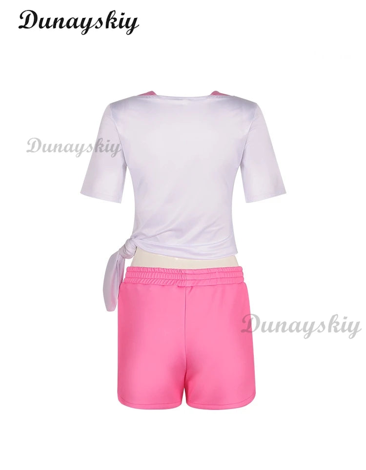 Anime Pripara Hojo Sophy Manaka Laala Minami Mirei SoLaMi♡SMILE Cosplay Costume T-shirt Shorts Wig Woman Sexy Lovely Daily Suit