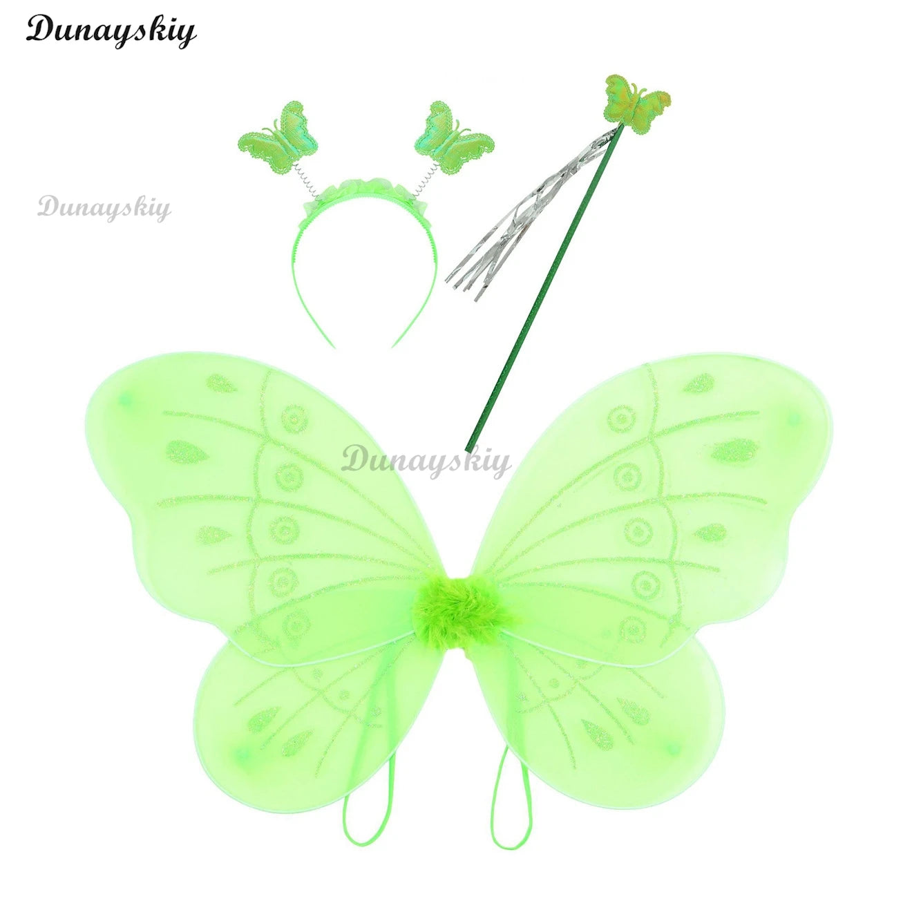 Fancy Girl Flower Fairy Tinker Green Wing Dress Bell Halloween Peter Pan Elf Cosplay costumes Masquerade Party Gowns