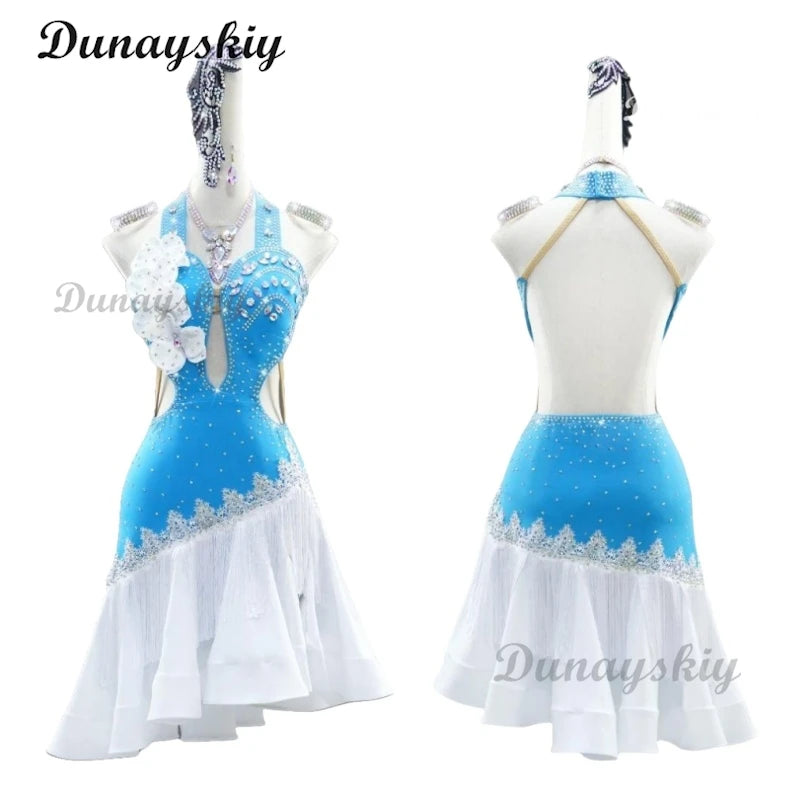 Latin Dance Cosplay Dress Women Samba Competition Costume Stage Clothes Girl Dancewear Female Parties Practice Prom Party Suit