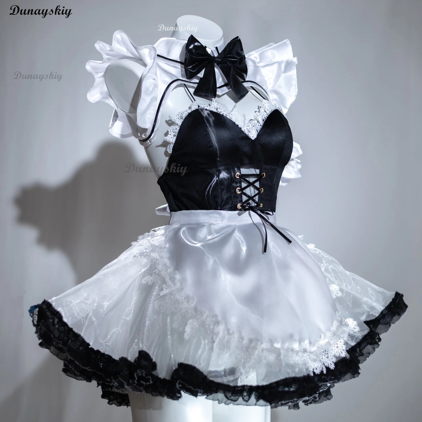 Game Goddess Of Victory: Nikke Cinderella Black White Maid Dress Cosplay Costume Wig Party Uniform Halloween Play Role Dress