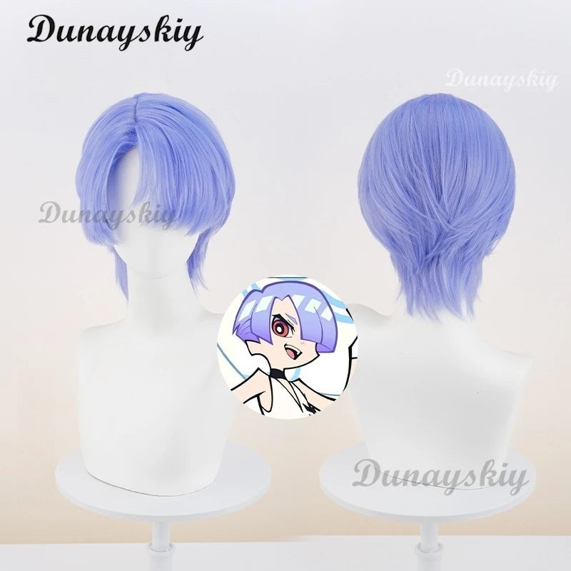 Anime Panty Stocking Polyester Cosplay Costume Wig Polyurethane Cosplay Costume PU Black White Suits For Halloween Party Props