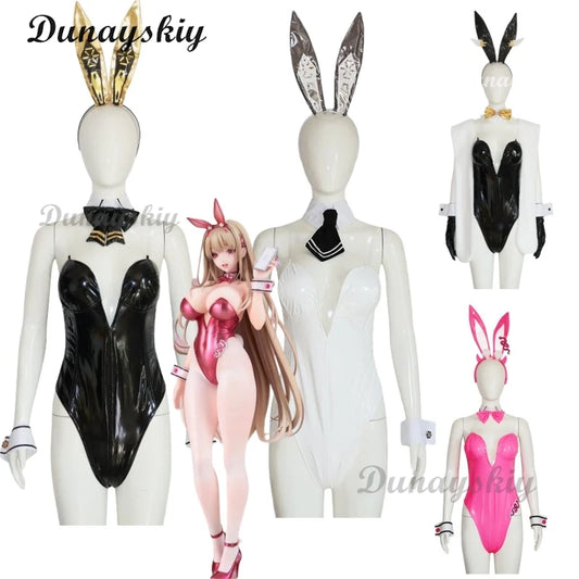 Alice Sexy Bunny Girl Tights Jumpsuits Cosplay Costume Wig NIKKE Goddess of Victory Women Girl Bunny Suit Pink Black White